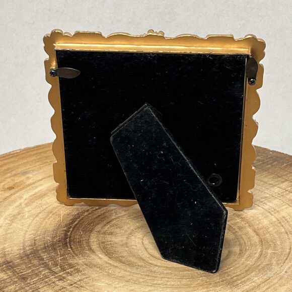 Collette Et Cie Colorful Rhinestone Jewel Goldtone Picture Frame 4x4 - Picture 6 of 6